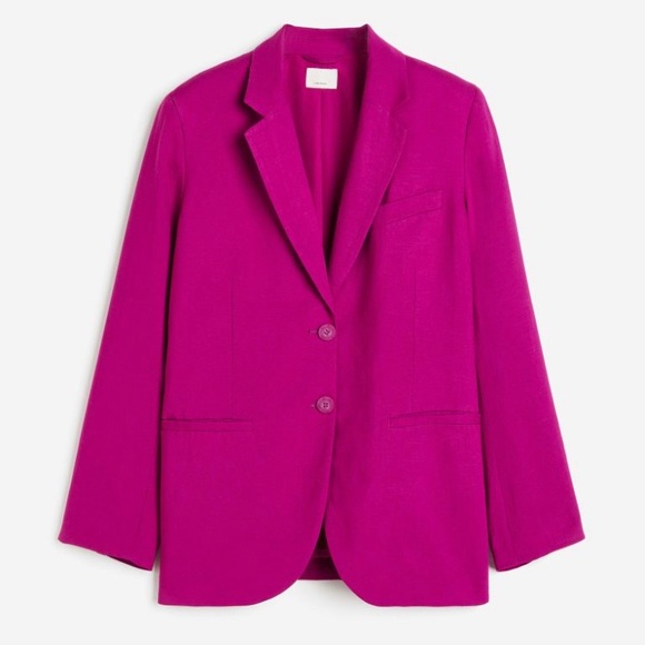 NWT H&M linen blend jacket - Picture 1 of 5